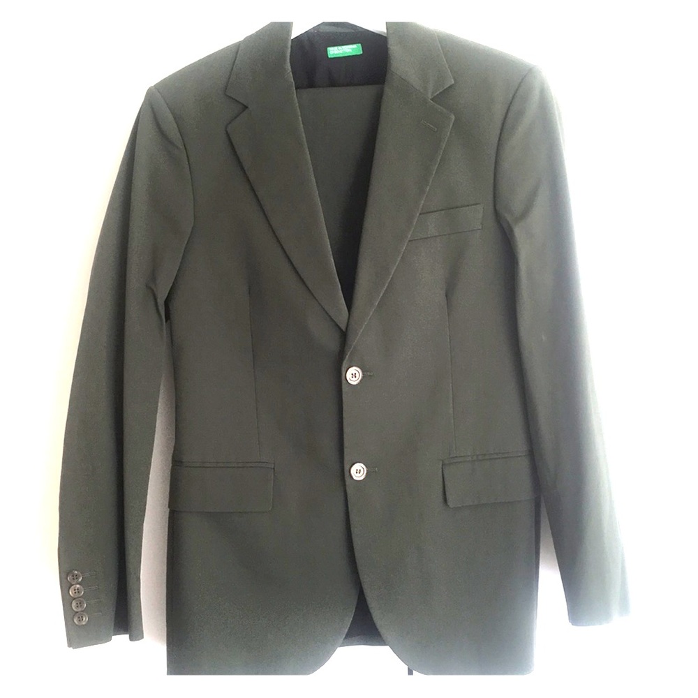 United Colors Of Benetton 2 Piece Green Suit
